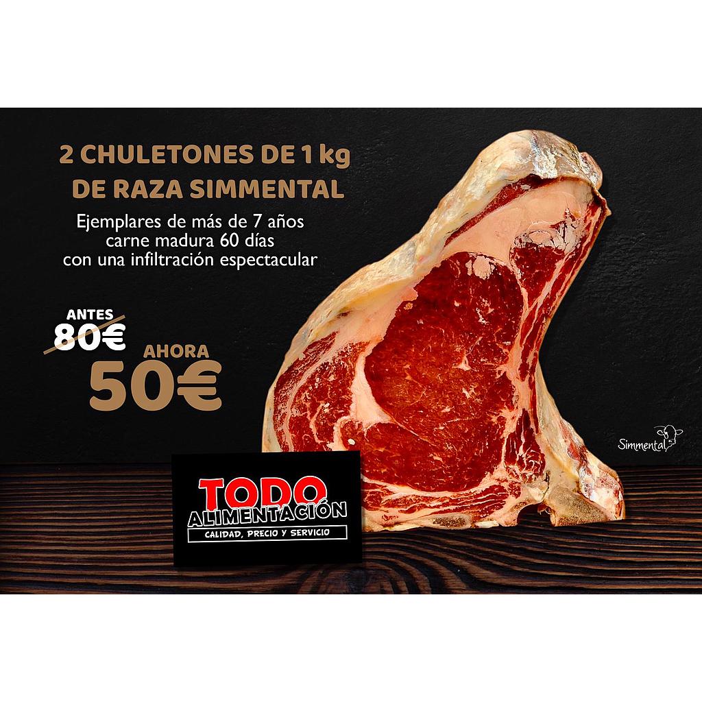 PACK 2 CHULETONES MADURADOS 60 DIAS 